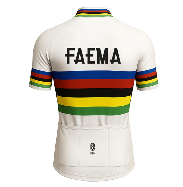 Retro Cycling Jersey Faema - Rainbow
