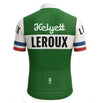 Retro Cycling Jersey Helyett Leroux - Green