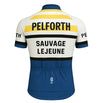 Retro Cycling Jersey Pelforth Lejeune - White/Blue