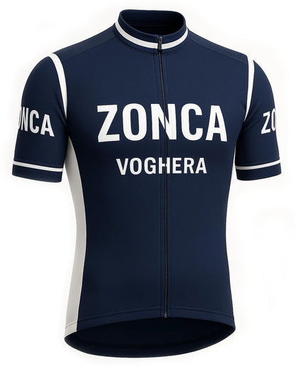Retro Cycling Jersey - Limited Edition Zonca - blue