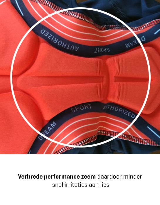 CYCLING SHORTS Mercier Hutchinson - REDTED - BLACK