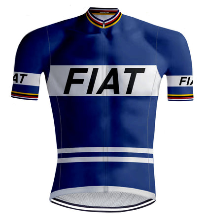 Retro Cycling Jersey FIAT - REDTED