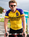RETRO CYCLING JERSEY Ijsboerke Warncke Yellow - REDTED