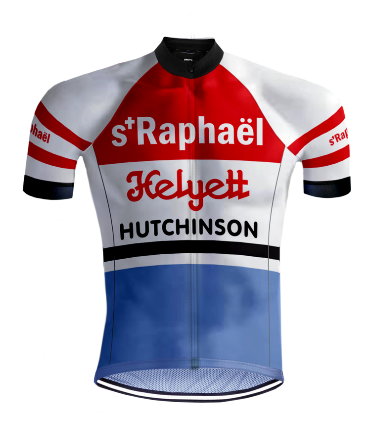 RETRO CYCLING OUTFIT Saint-Raphaël RED/BLUE - REDTED