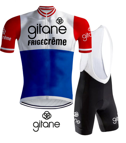 Retro Cycling Outfit Gitane FrigeCreme - REDTED