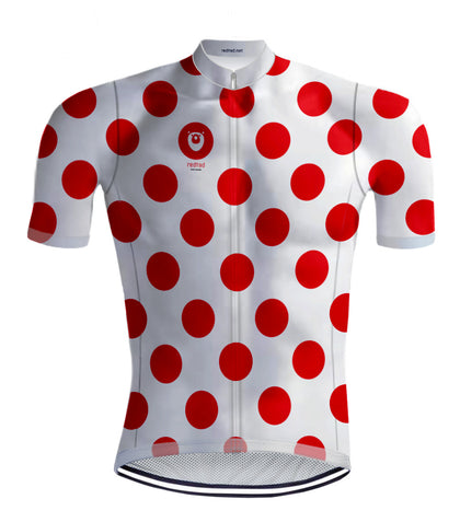 RETRO CYCLING POLKA DOT JERSEY Red/White - REDTED