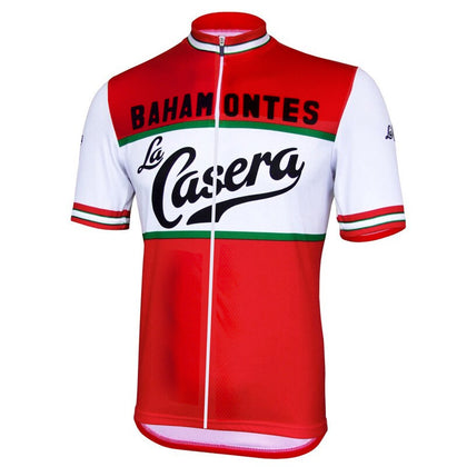 Retro Cycling Jersey La Casera - Red