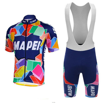 Retro Cycling outfit Mapei - Multicoloured