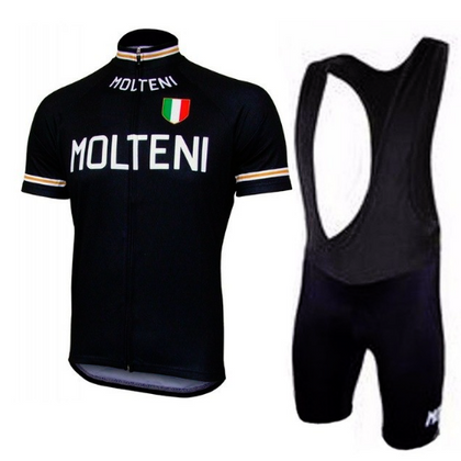 Retro Cycling Outfit Molteni Arcore - Black