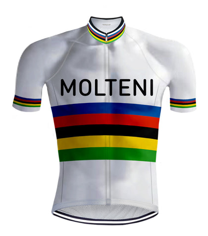 Retro Cycling Jersey Molteni Rainbow - RedTed