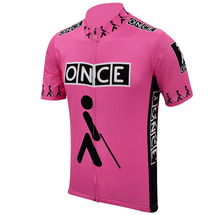Retro Cycling Jersey ONCE - Pink