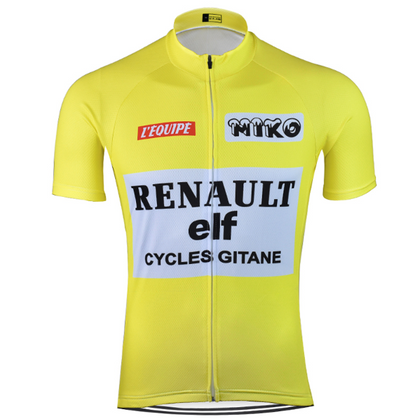 Retro Cycling Jersey Renault - Yellow