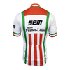 Retro Cycling Jersey Sem - Red/White/Green