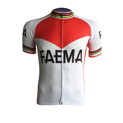 Retro Cycling Jersey Faema - Red/White