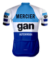 RETRO CYCLING JERSEY GAN MERCIER Blue - REDTED