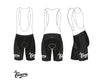 RETRO CYCLING SHORTS LA CASERA - REDTED