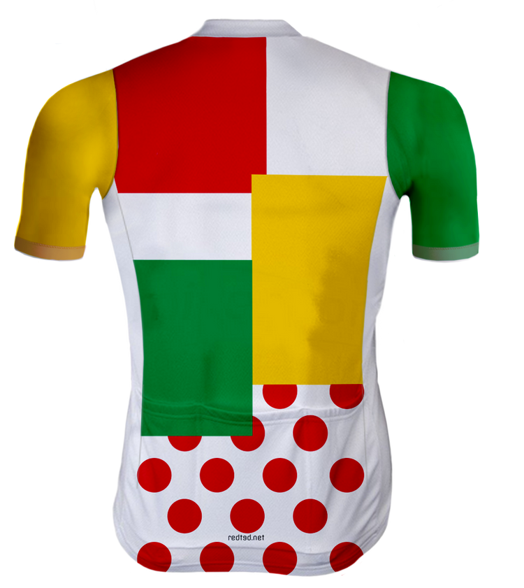 RETRO CYCLING Combination Jersey multicolour - REDTED