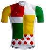  RETRO CYCLING COMBINATION OUTFIT MULTI-COLOURED - REDTED