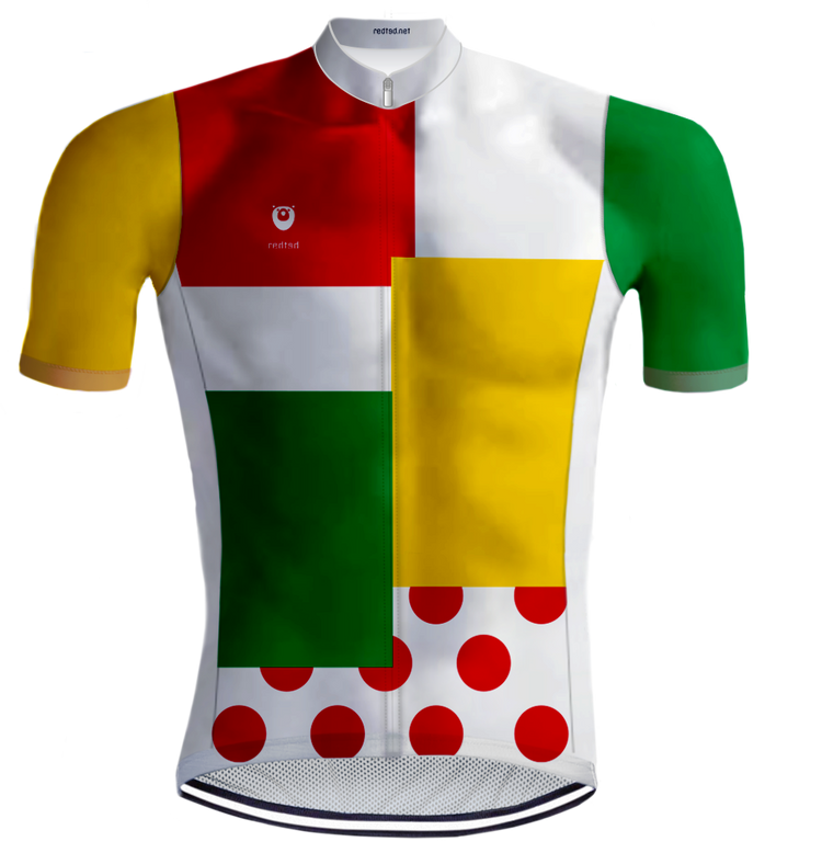 RETRO CYCLING Combination Jersey multicolour - REDTED