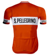Retro Cycling Jersey San Pellegrino Orange - RedTed