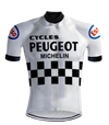 Retro Cycling Outfit Peugeot White/Black - REDTED