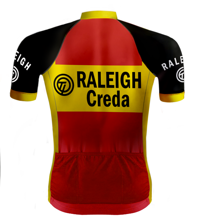 Retro cycling Outfit TI-Raleigh Red - REDTED