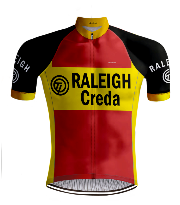 Retro cycling Outfit TI-Raleigh Red - REDTED