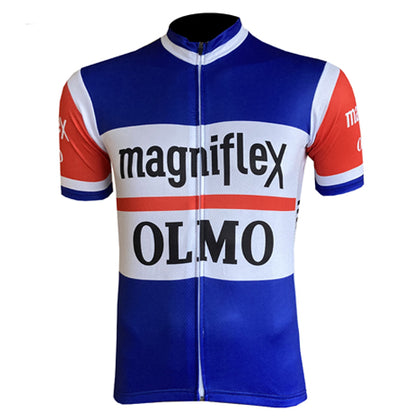 Retro Cycling Jersey - Limited Edition Magniflex-Olmo - Blue