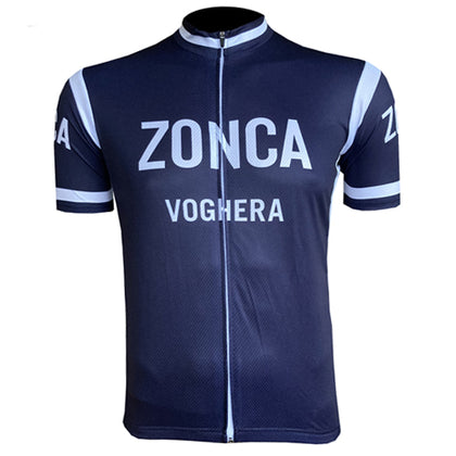 Retro Cycling Jersey - Limited Edition Zonca - blue