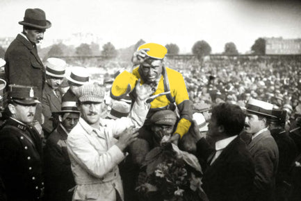 Eugène Christophe met de eerste gele trui, 1919