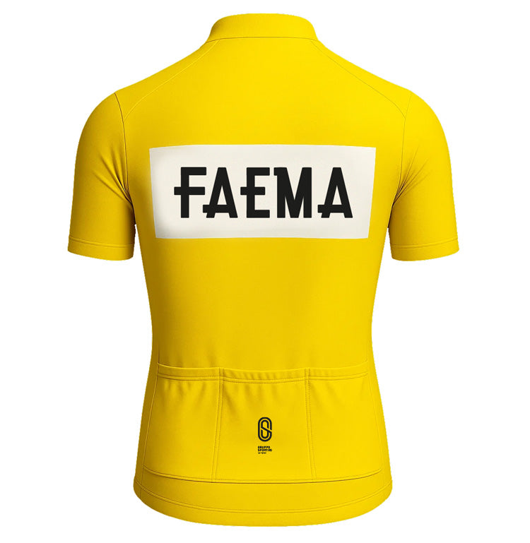 Retro Cycling Jersey Faema - Yellow jersey 1969