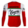 Retro Cycling Jacket (FLEECE) La Casera Red - REDTED
