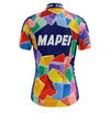 Retro Cycling Jersey Women Mapei - Multicolour