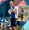 Retro Cycling Jersey Panasonic Raleigh - White/Blue - Gruppo Sportivo