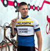 Retro Cycling Jersey Pelforth Lejeune - White/Blue - Gruppo Sportivo