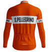 Retro Cycling Jacket (fleece) Pellegrino - Orange