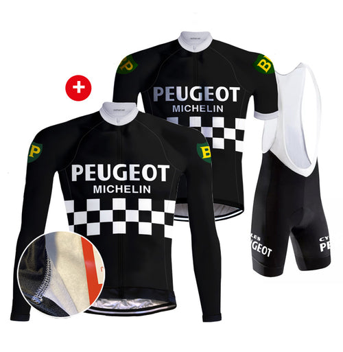 Retro Combination Set Peugeot Black/White - REDTED