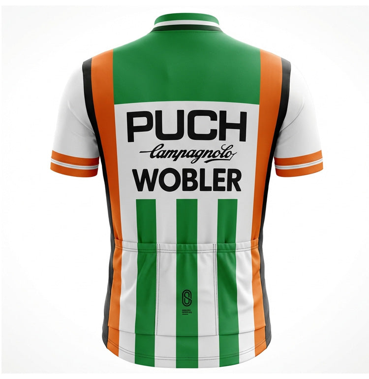 Retro Cycling Jesery Puch Campagnolo Sem - White/Green - Gruppo Sportivo
