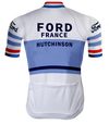 RETRO CYCLING OUTFIT FORD WHITE/BLUE - REDTED