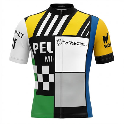 Retro cycling jersey Bic Orange - REDTED 