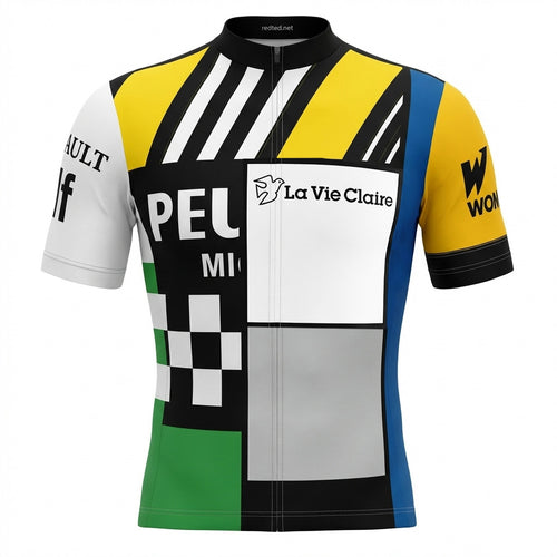 Retro cycling jersey Bic Orange - REDTED 