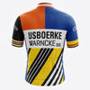 Retro cycling jersey Bic Orange - REDTED 