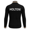 Retro Cycling Jacket (fleece) Molteni - Black