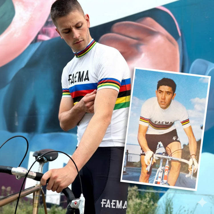 Retro Cycling Jersey Faema - Rainbow