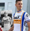 Retro Cycling Jersey DAF Truck - White