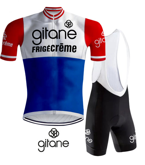 Retro Cycling Outfit Gitane FrigeCreme - REDTED