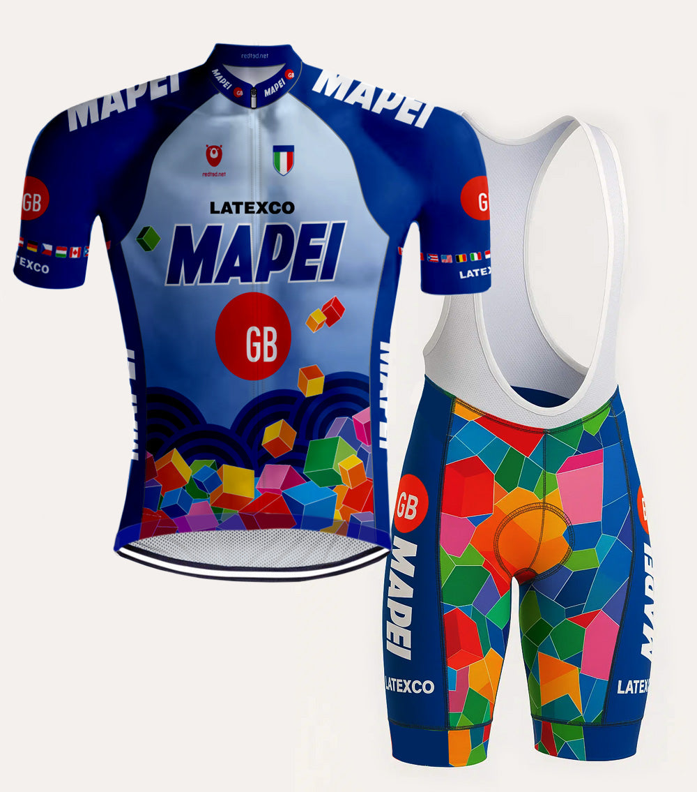 Retro cycling jerseys Retro Wielertenue Mapei RedTed