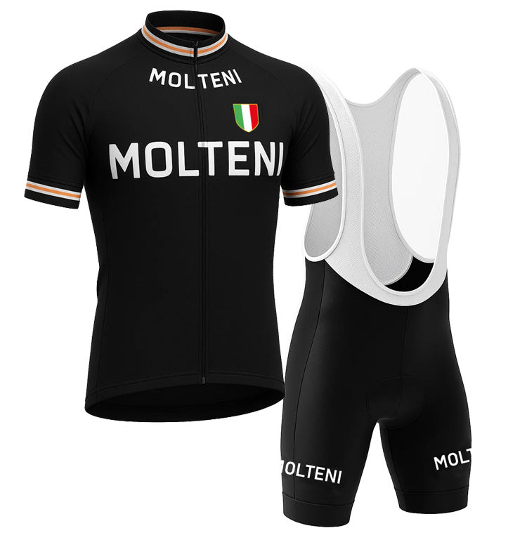 Retro cycling kit Molteni Arcore – Black Gruppo Sportivo