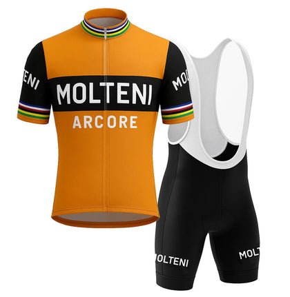 Retro Molteni Arcore cycling kit – Orange Gruppo Sportivo