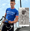 Retro Cycling Jersey Willem II-Gazelle - Blue - Gruppo Sportivo